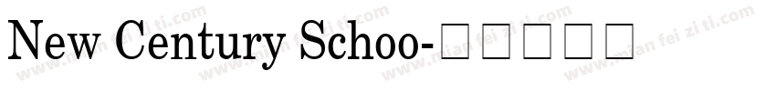 New Century Schoo字体转换